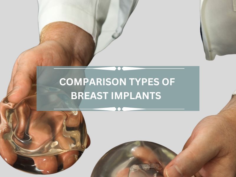 comparison types of breast implants