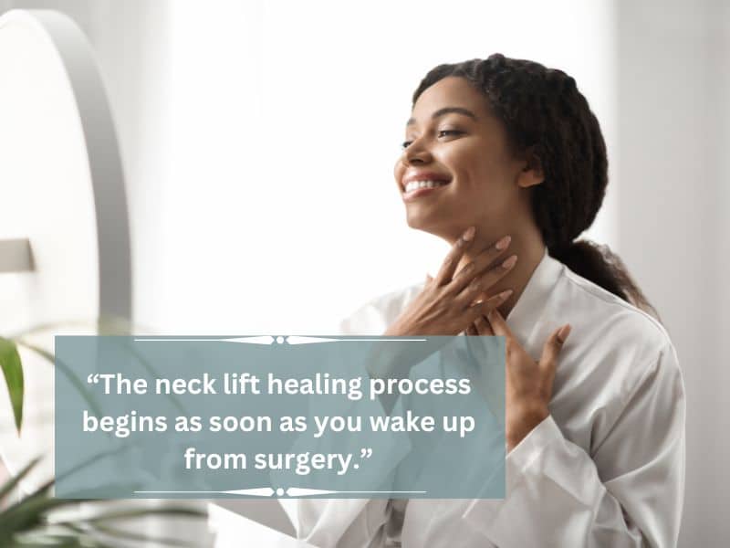 neck lift recovery time